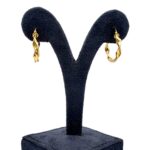 Twisted Round Loop Earring