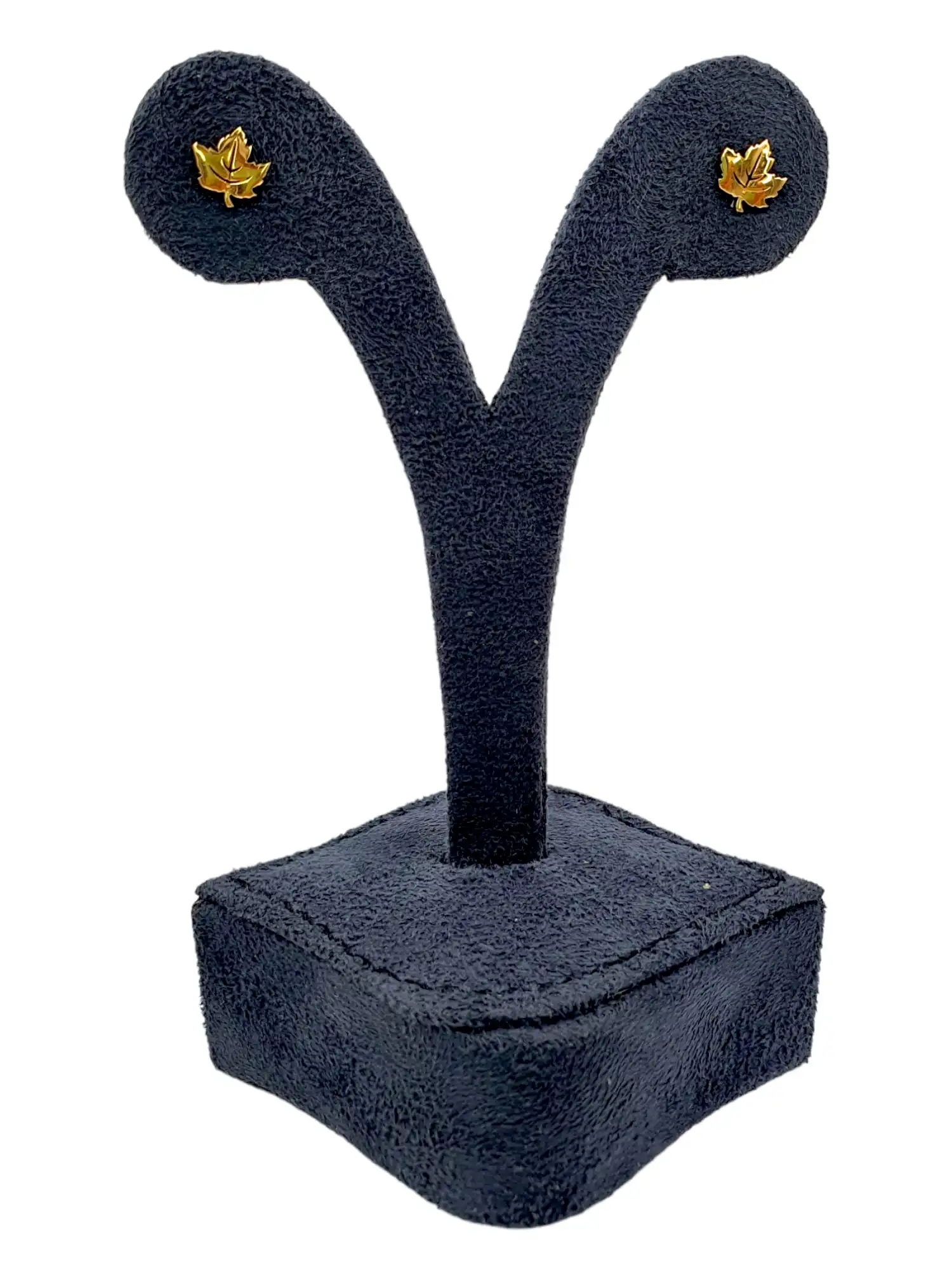 Leaf Charm Stud Earring