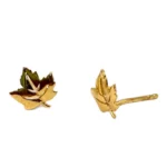 Leaf Charm Stud Earring
