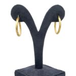 Spiral Foundrae Hoop Earring