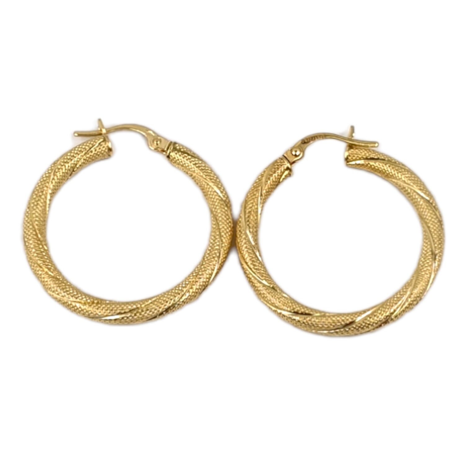 Spiral Foundrae Hoop Earring