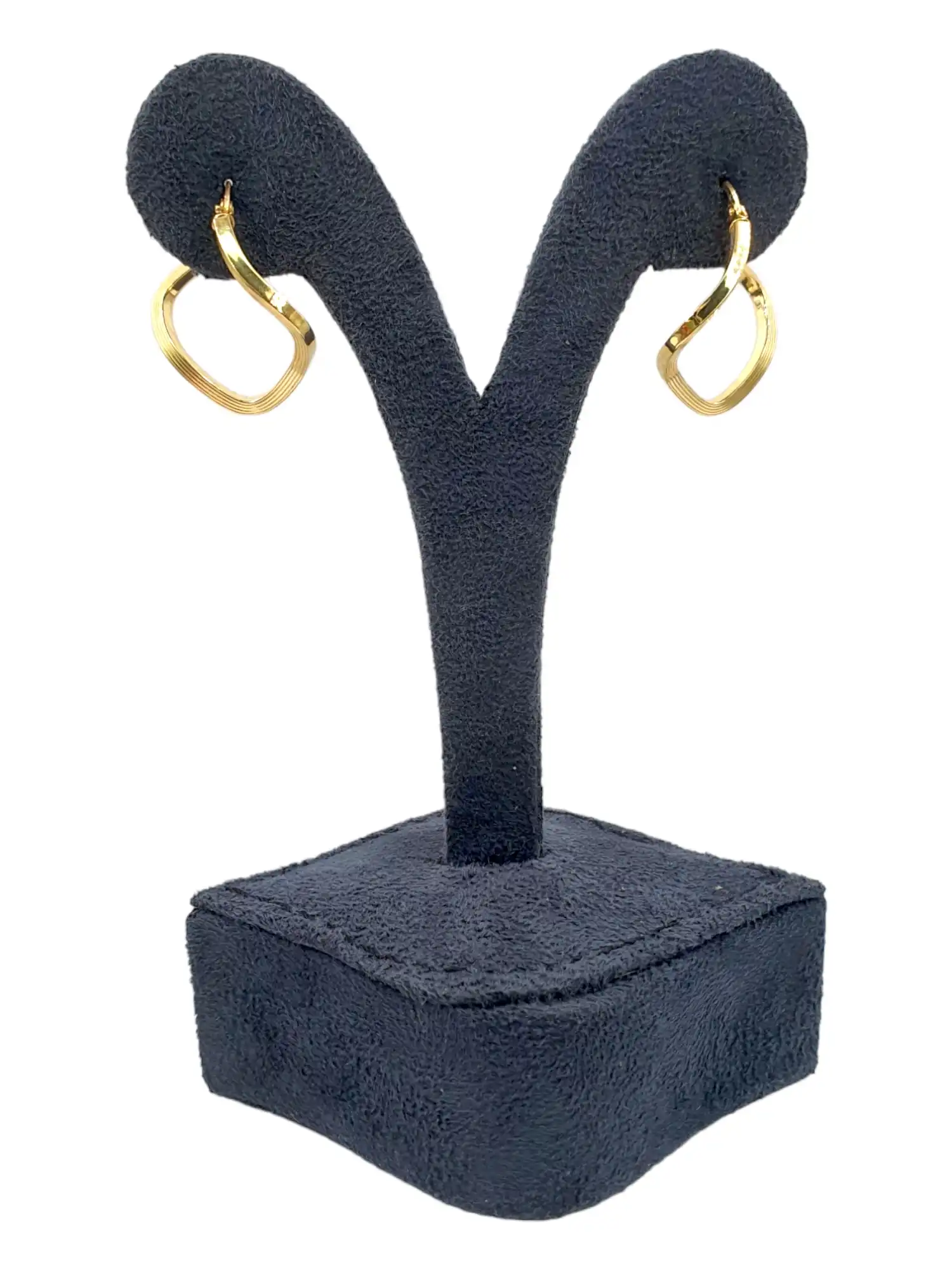 Square Foundrae Hoop Earring