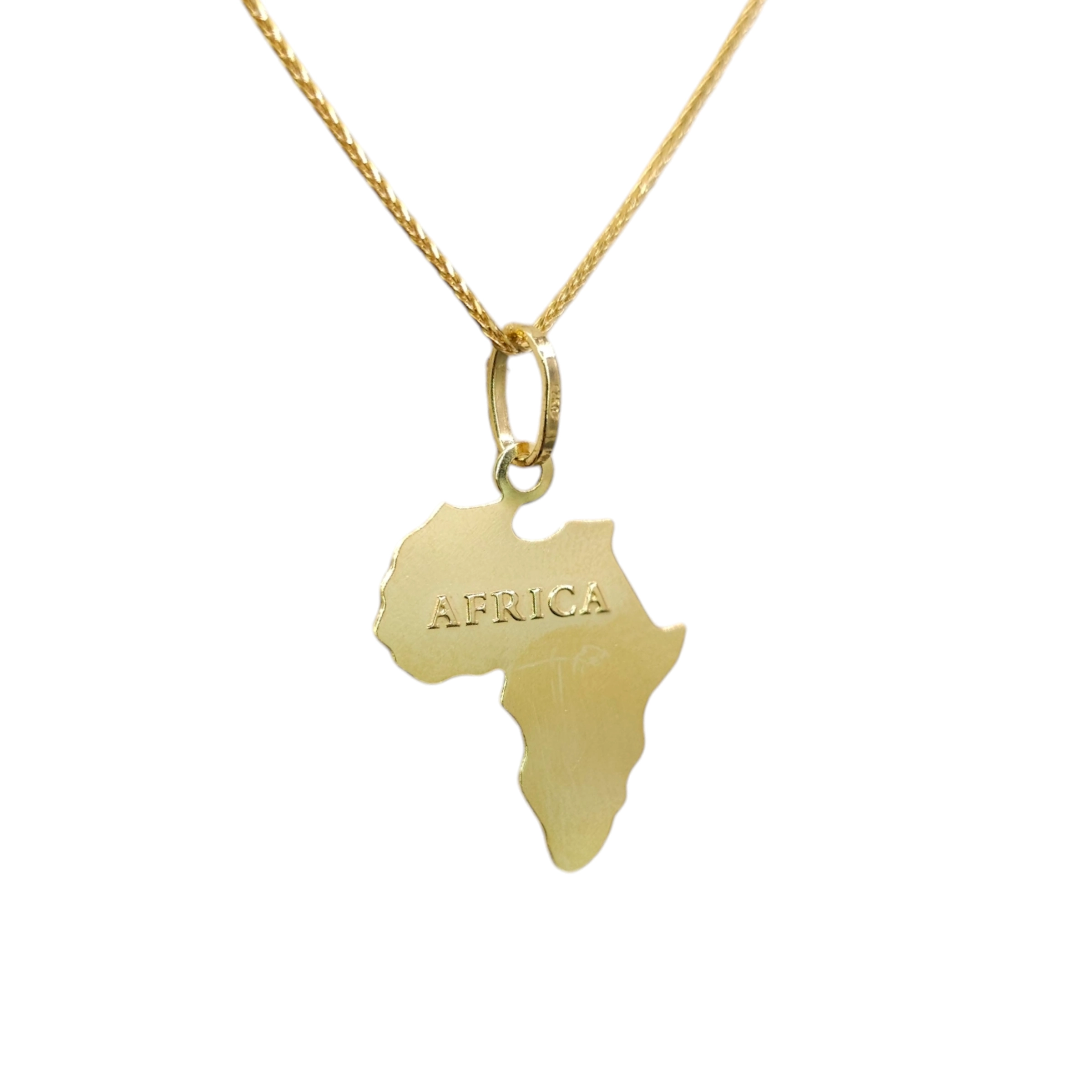 Africa Map Charm Pendant
