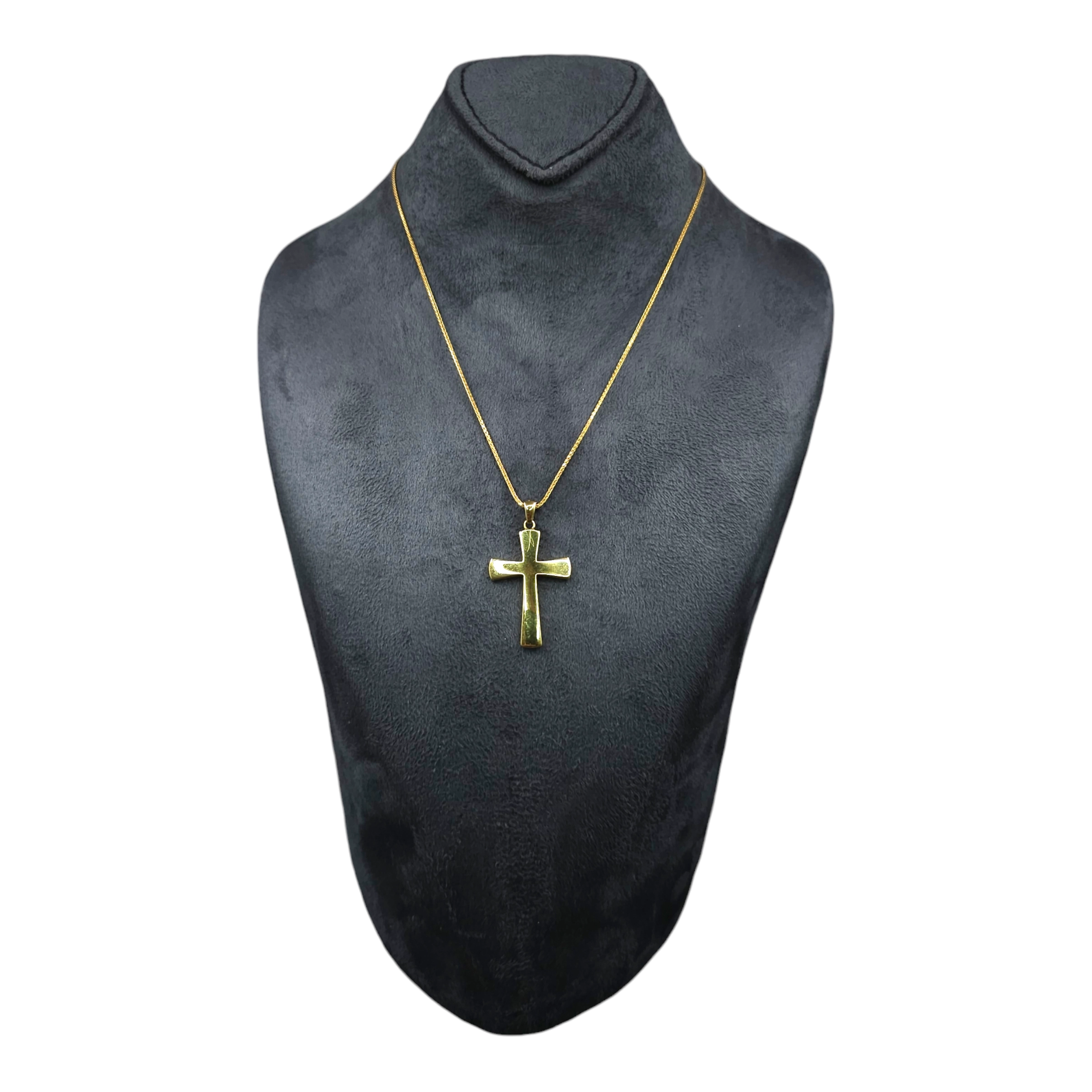 Cross Texture Charm Pendant