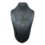 2 Tone Cross Charm Pendant