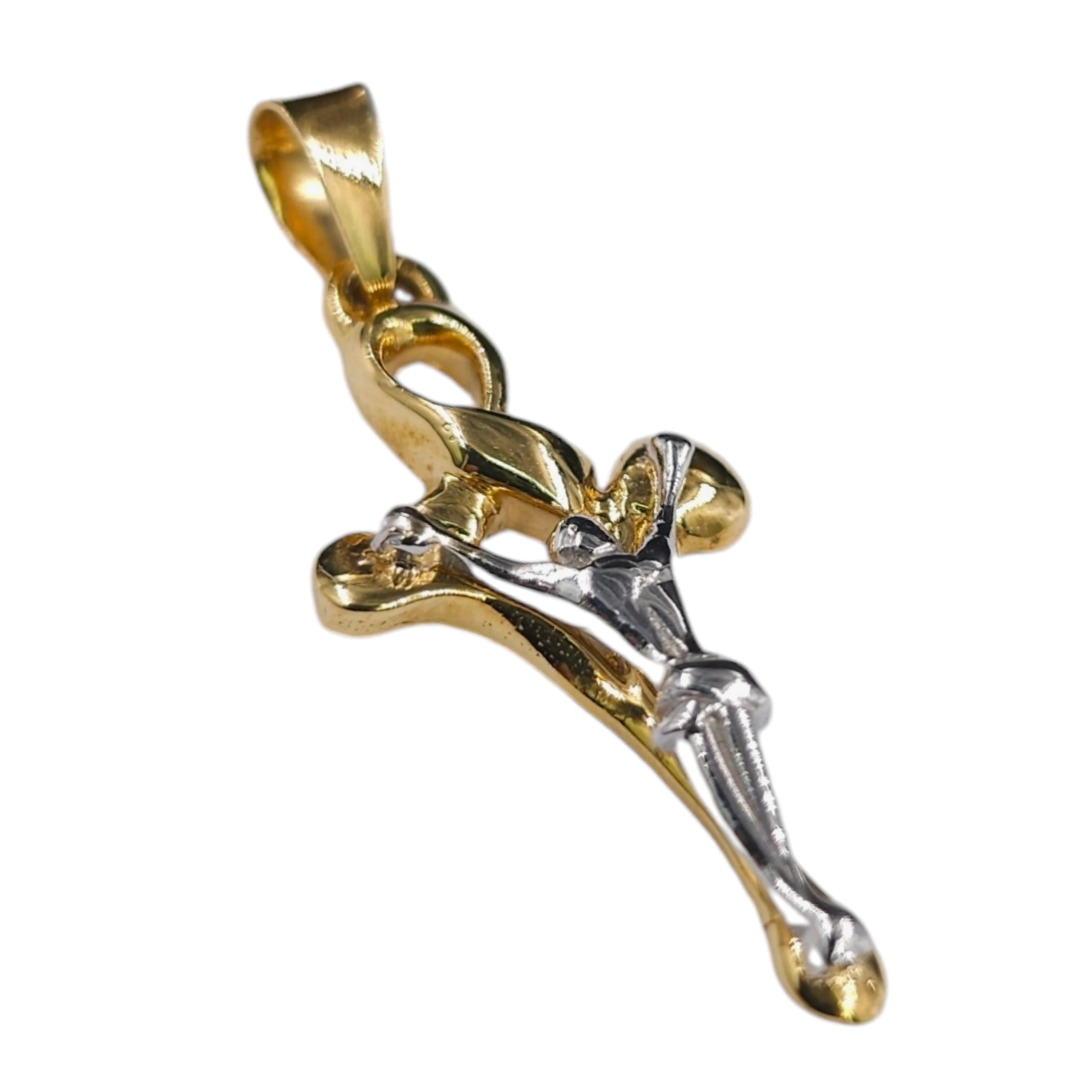 2 Tone Cross Charm Pendant 2 Tone Cross Charm Pendant