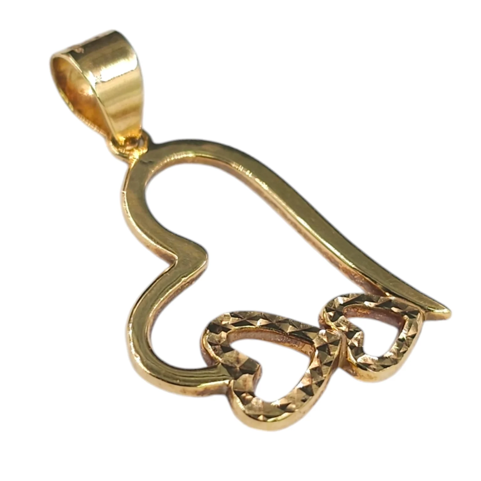 Triple Heart Charm Pendant