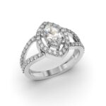 White Marquise Diamond Ring