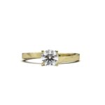White Round Diamond Ring