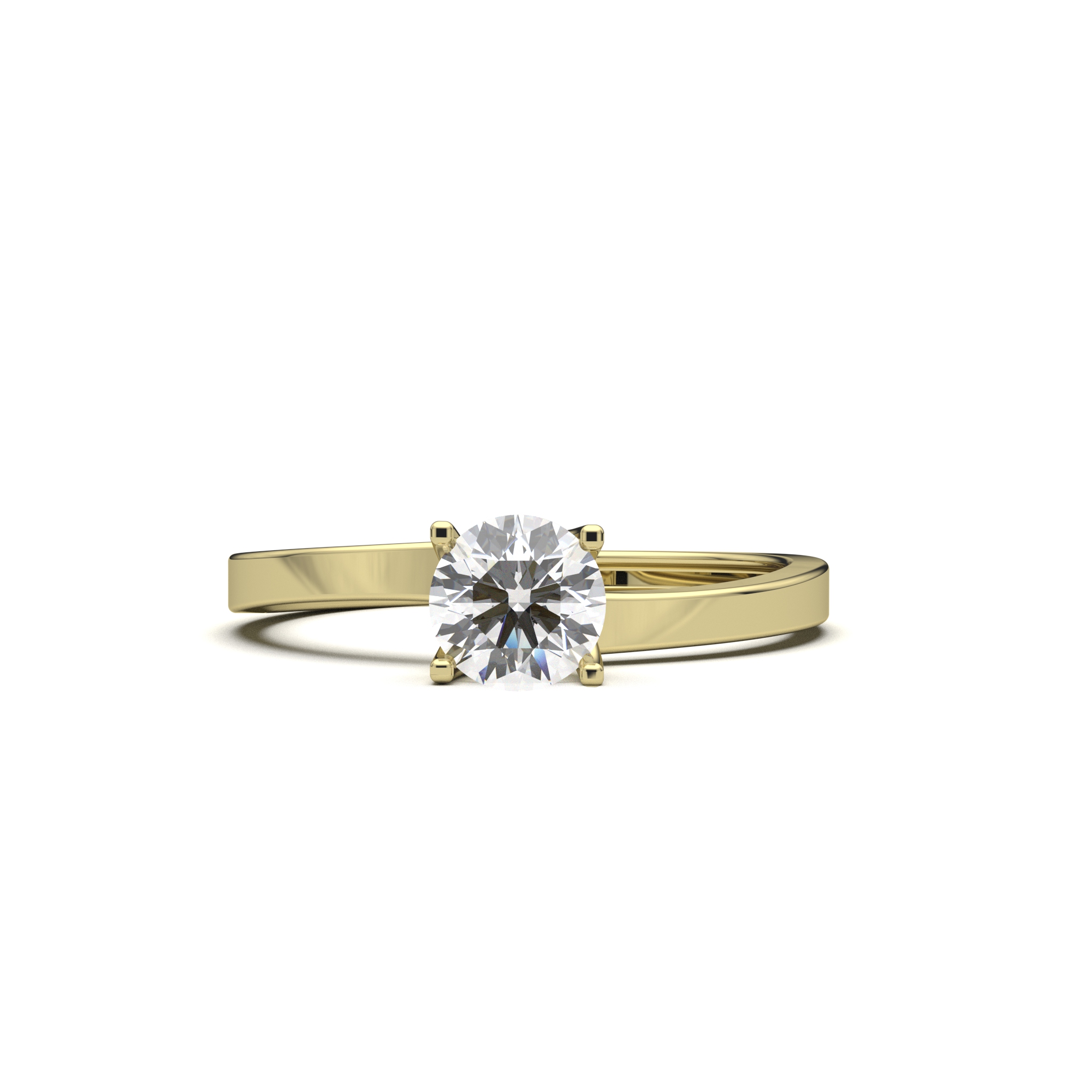 White Round Diamond Ring - Image 3