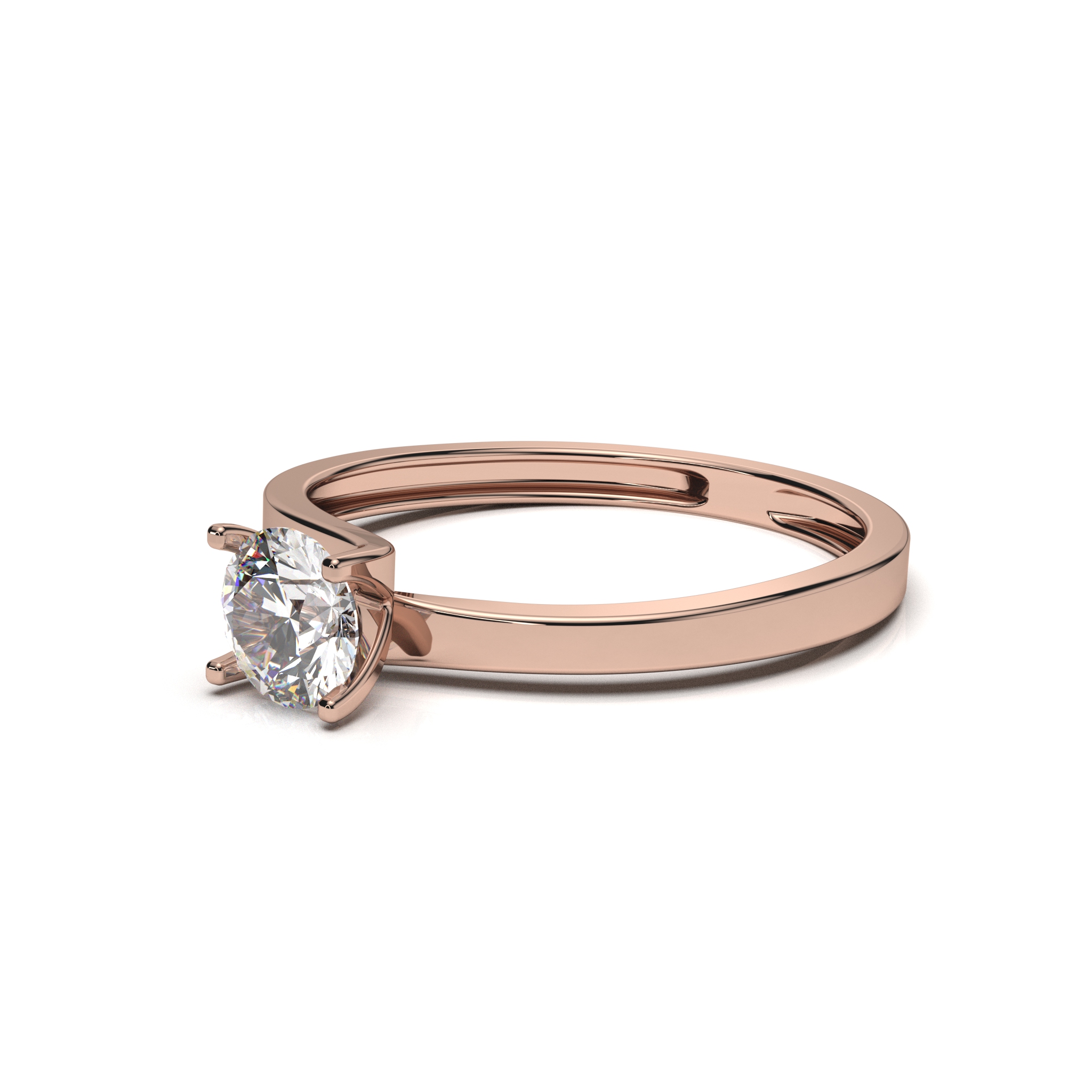 White Round Diamond Ring - Image 2