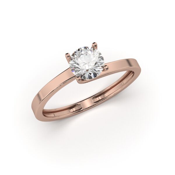White Round Diamond Ring