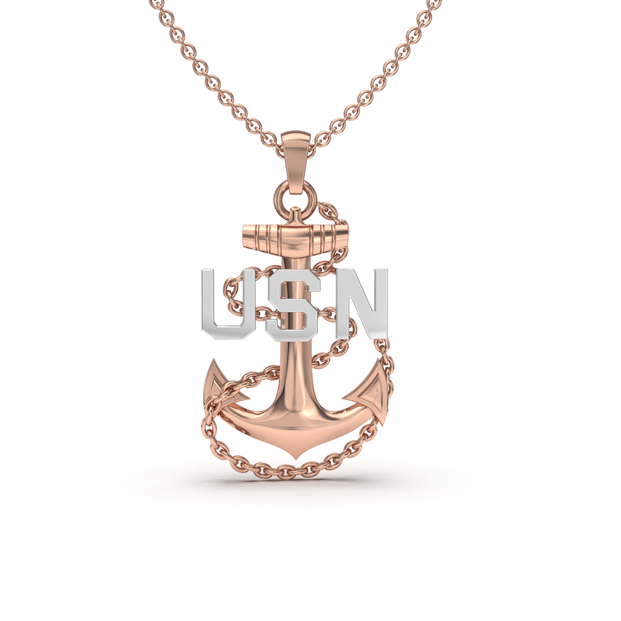 USN Two Tone Pendant