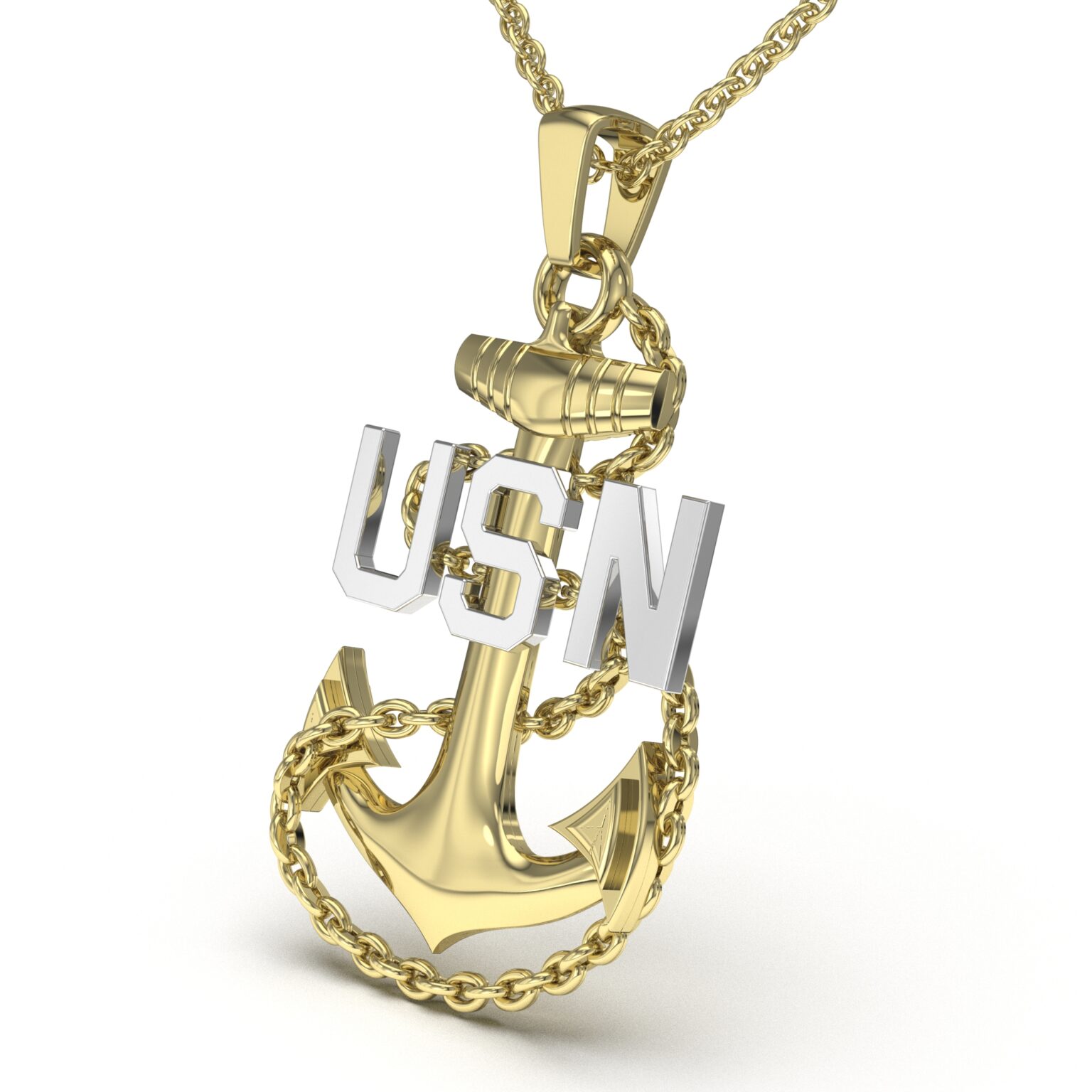 USN Two Tone Pendant