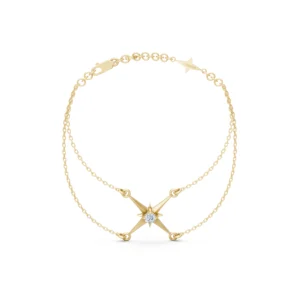 Starlight Crystal Bracelet in 18k yellow gold, full view