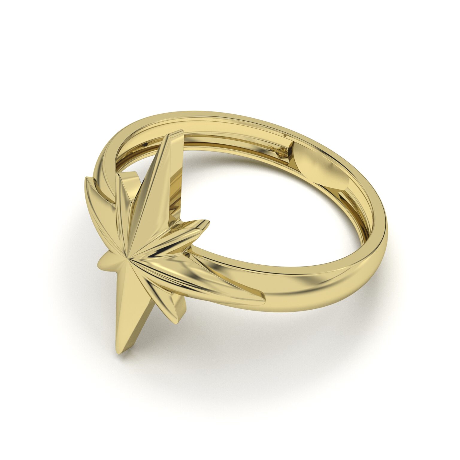 Starlight Yellow Gold Ring