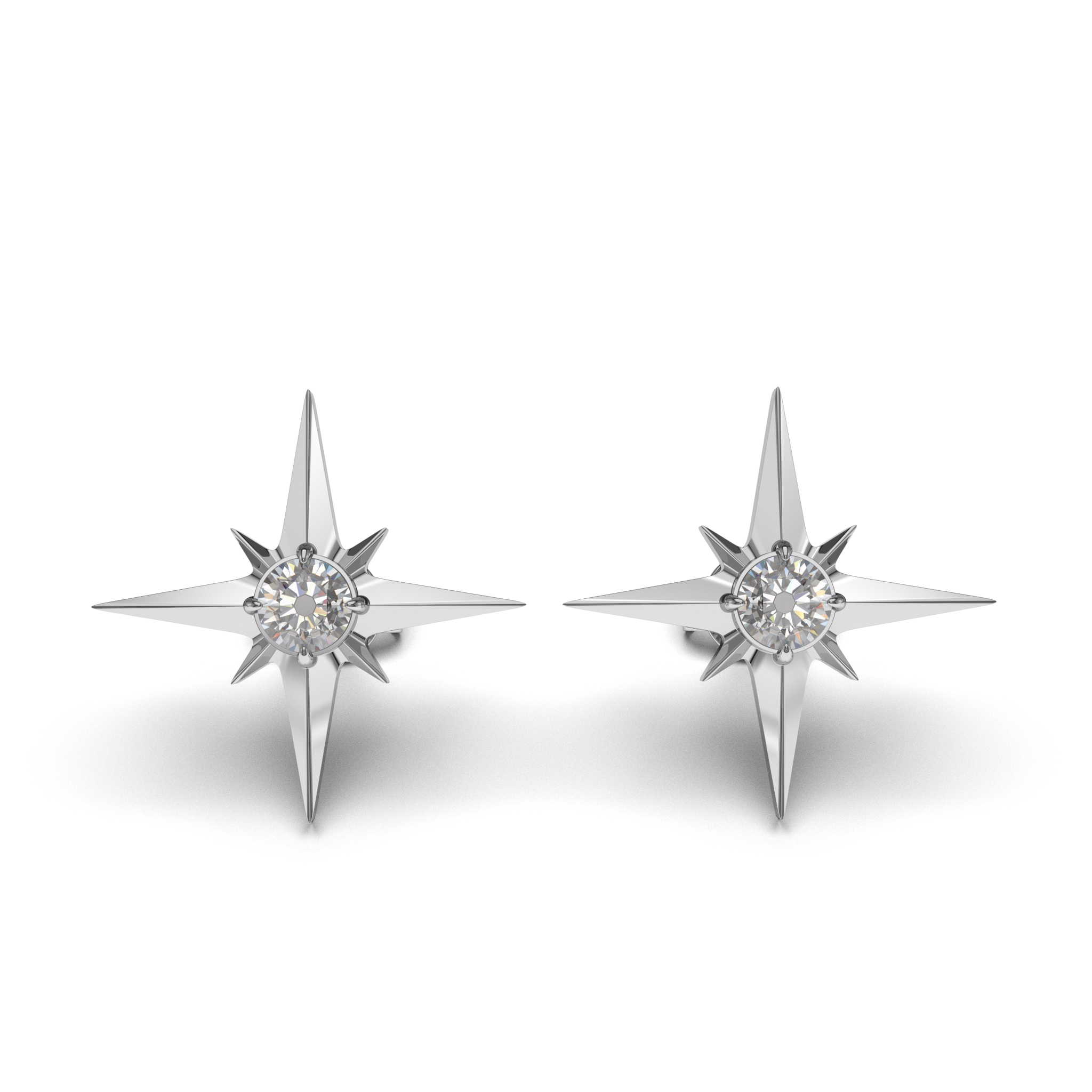 Starlight Diamond Stud Earring