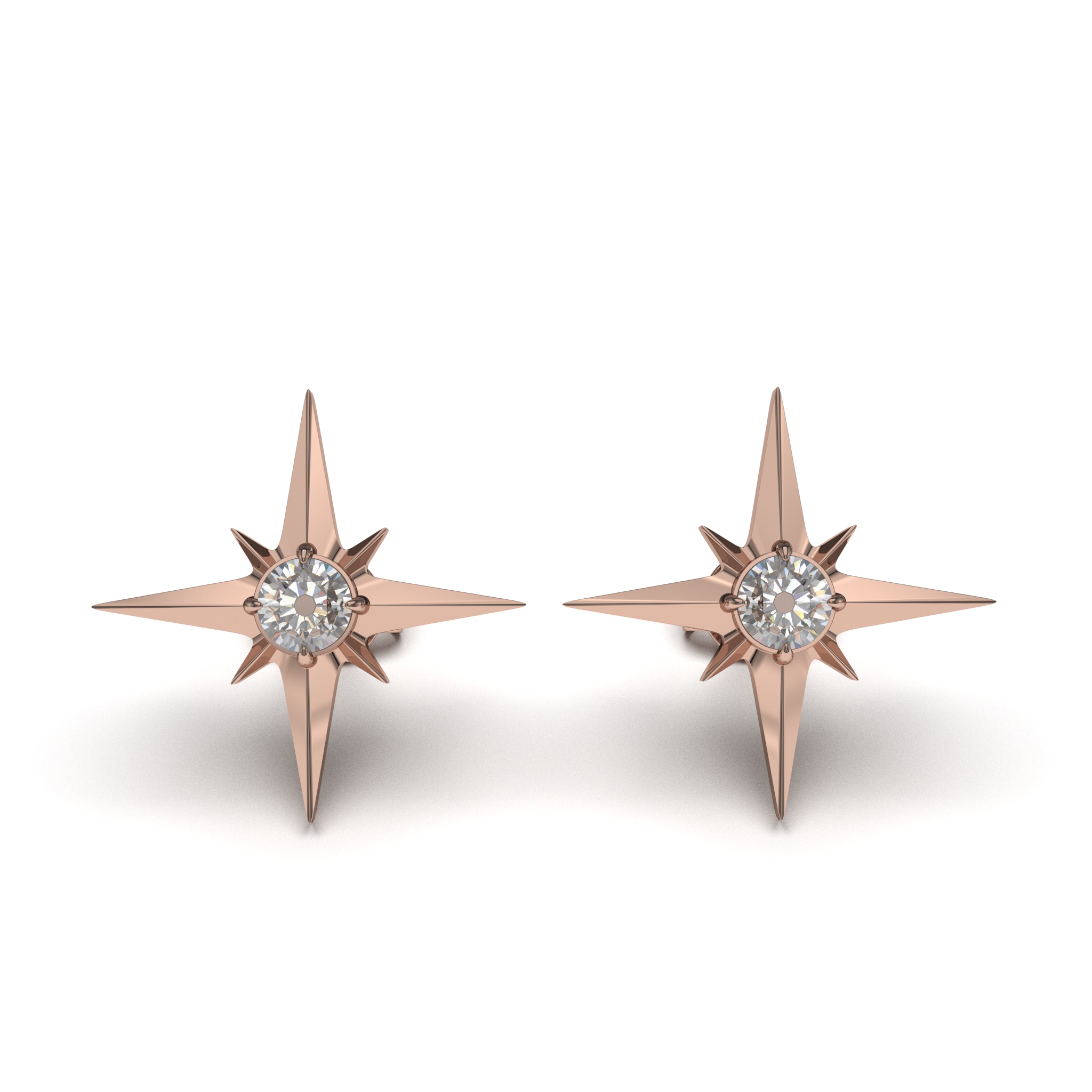 Starlight Diamond Stud Earring