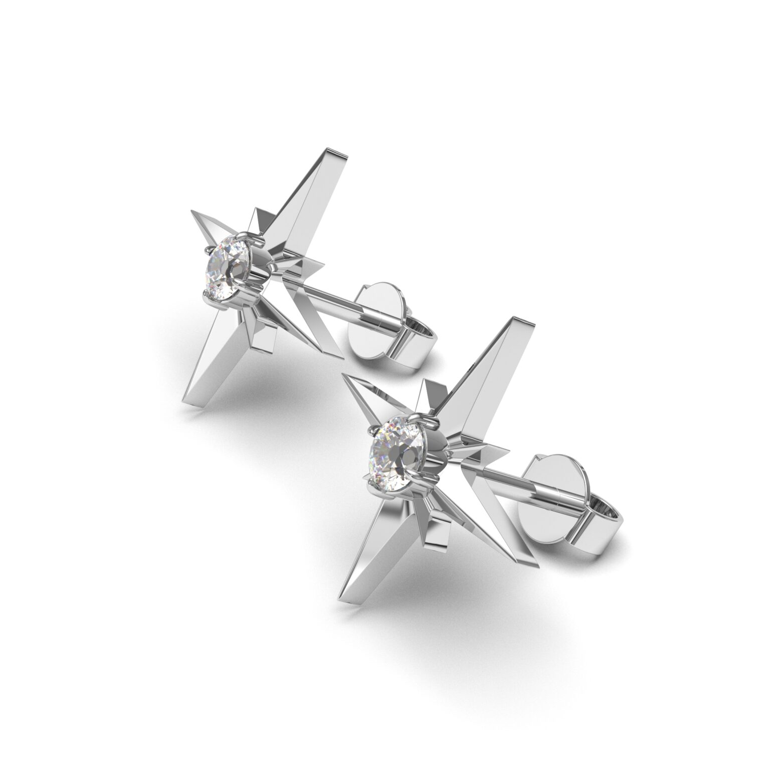Starlight Diamond Stud Earring