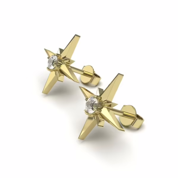 Starlight Diamond Stud Earring
