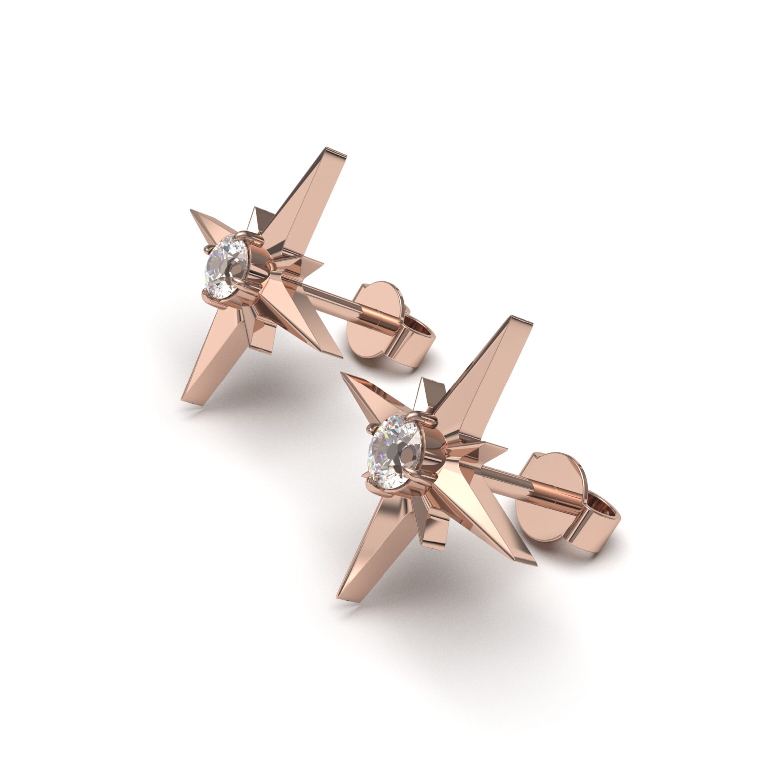 Starlight Diamond Stud Earring