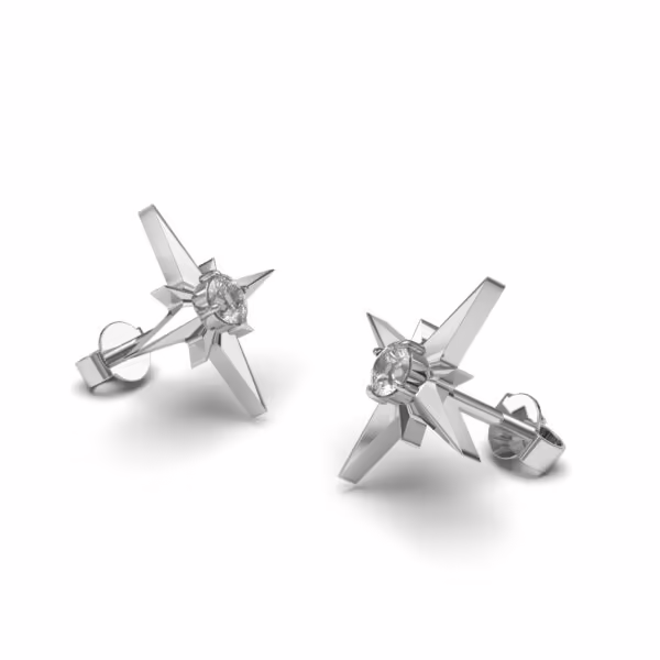 Starlight Diamond Stud Earring