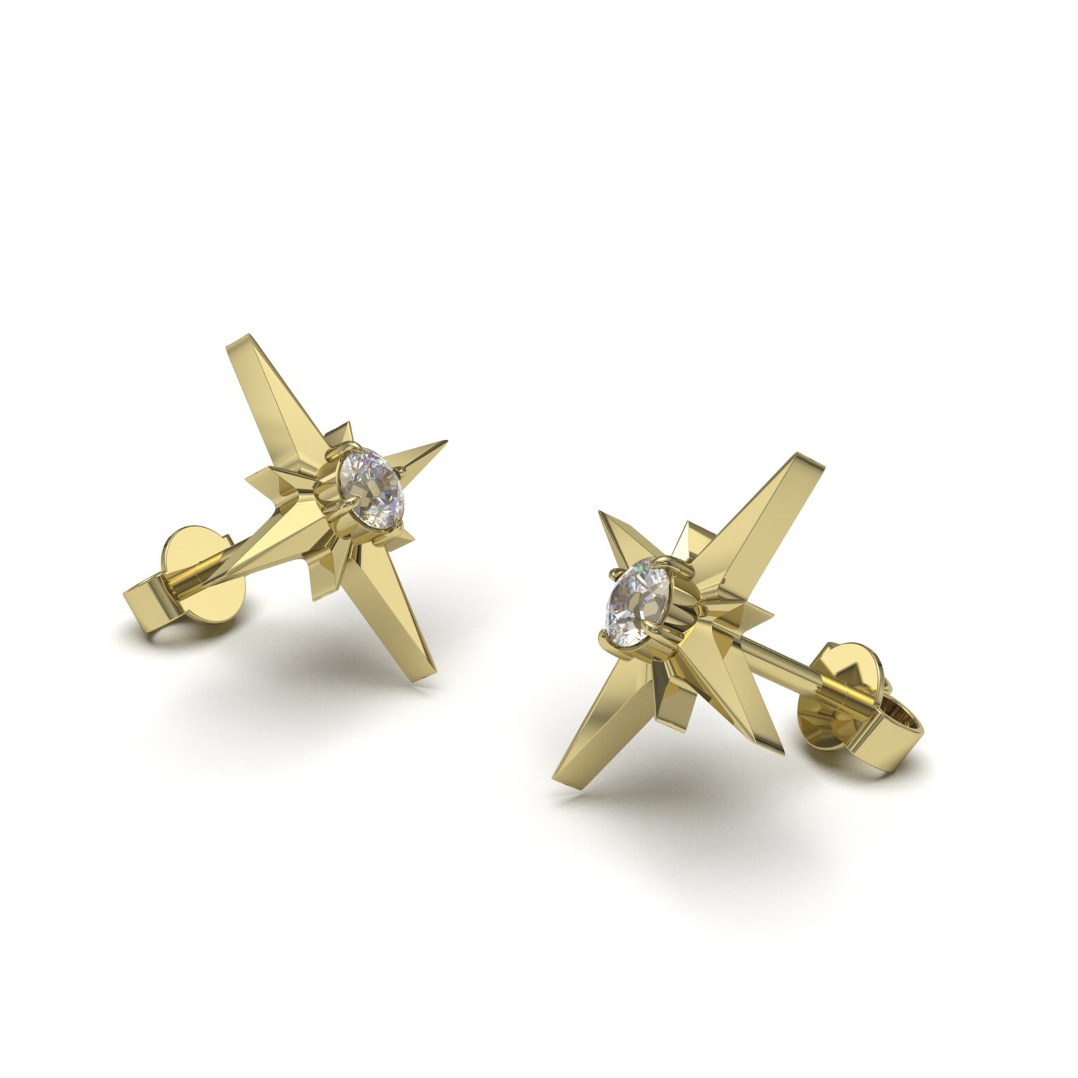 Starlight Diamond Stud Earring
