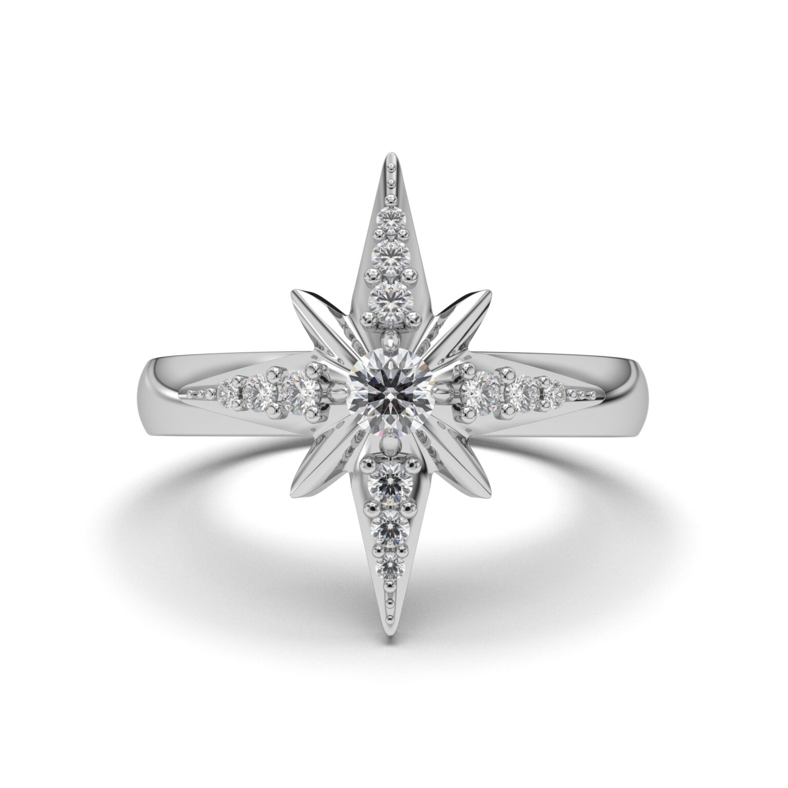 Starlight White Gold Ring