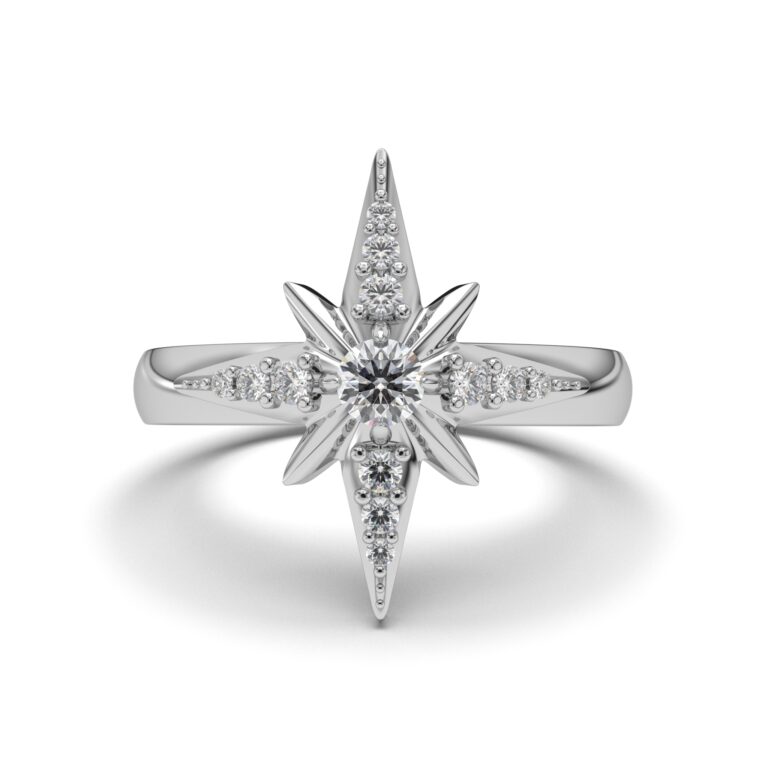Starlight White Gold Ring