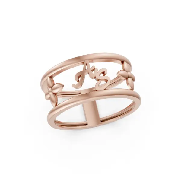 Personalized Iconic Ring in rose gold