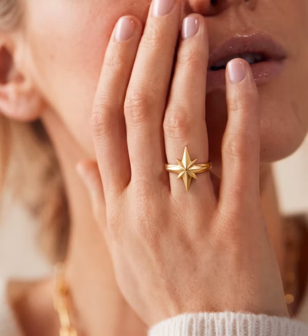 Starlight Yellow Gold Ring