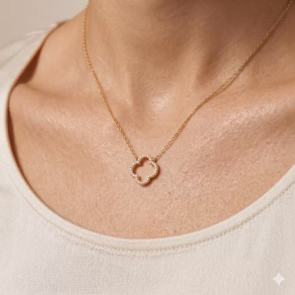 Diamond Clover Necklace