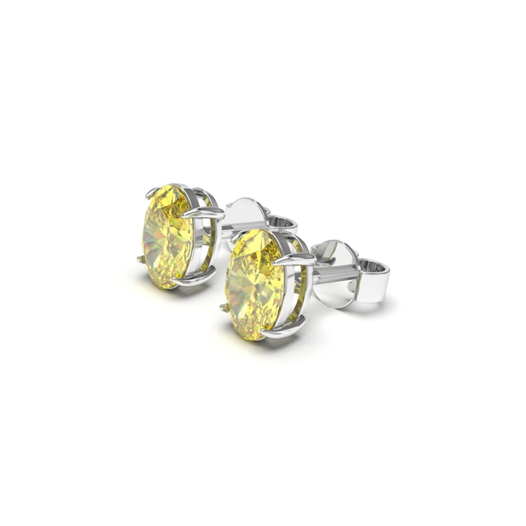 Brilliant Citrine Studs