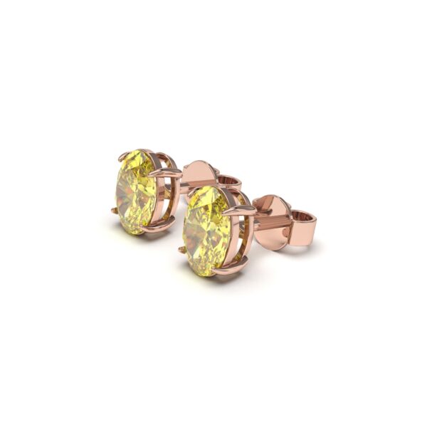 Brilliant Citrine Studs