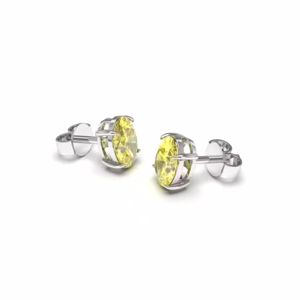 Brilliant Citrine Studs