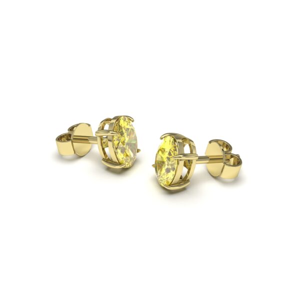 Brilliant Citrine Studs