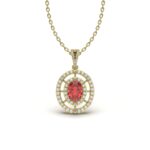 Exquisite Ruby Halo