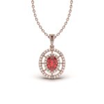 Exquisite Ruby Halo