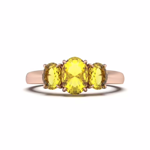 Citrine Radiant Ring