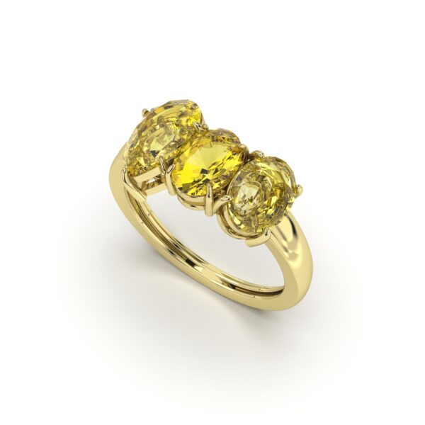 Citrine Radiant Ring