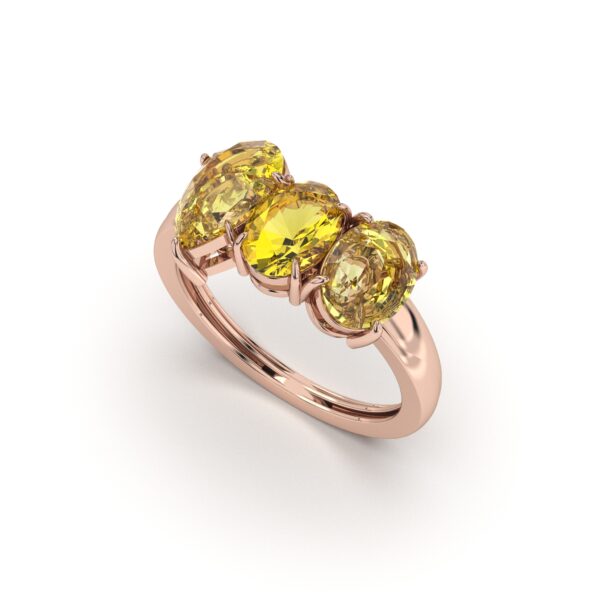 Citrine Radiant Ring