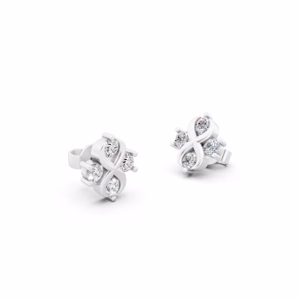 Infinity Diamond Earrings