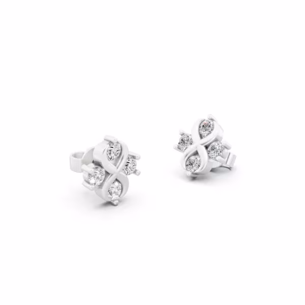 Infinity Diamond Earrings