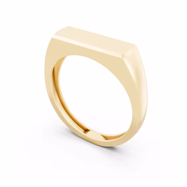 Bar Signet Ring 9