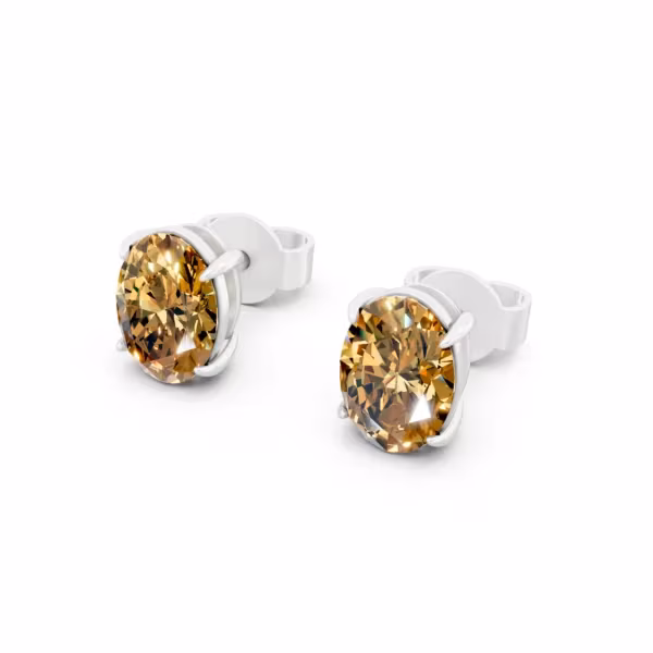 Citrine Stud Earrings