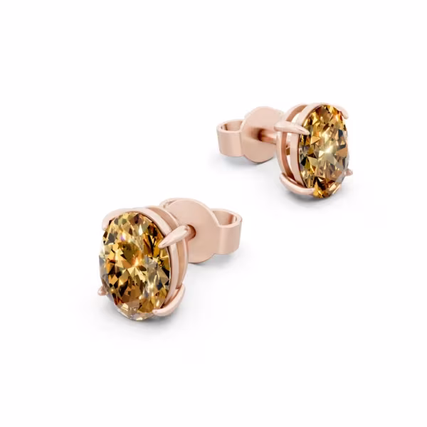Citrine Stud Earrings