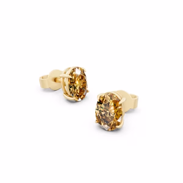 Citrine Stud Earrings