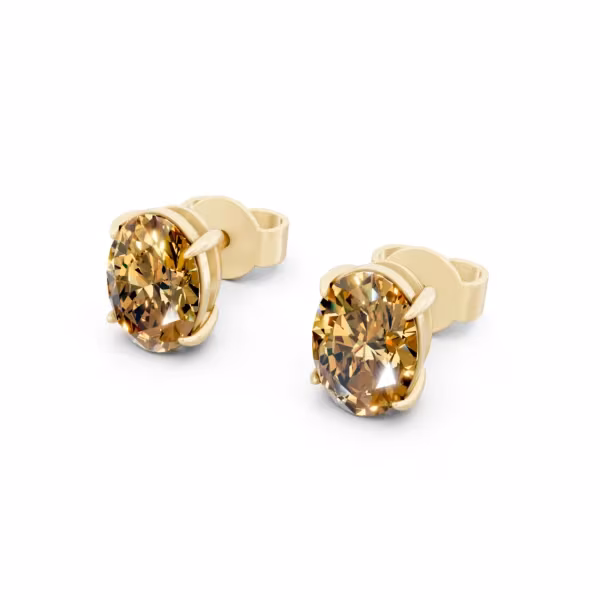 Citrine Stud Earrings