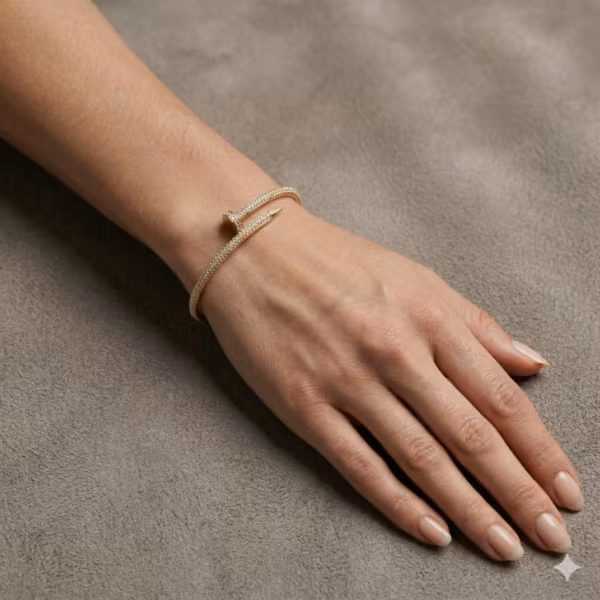 Diamond Nail Bracelet