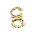 Dazzling Crystal Hoops